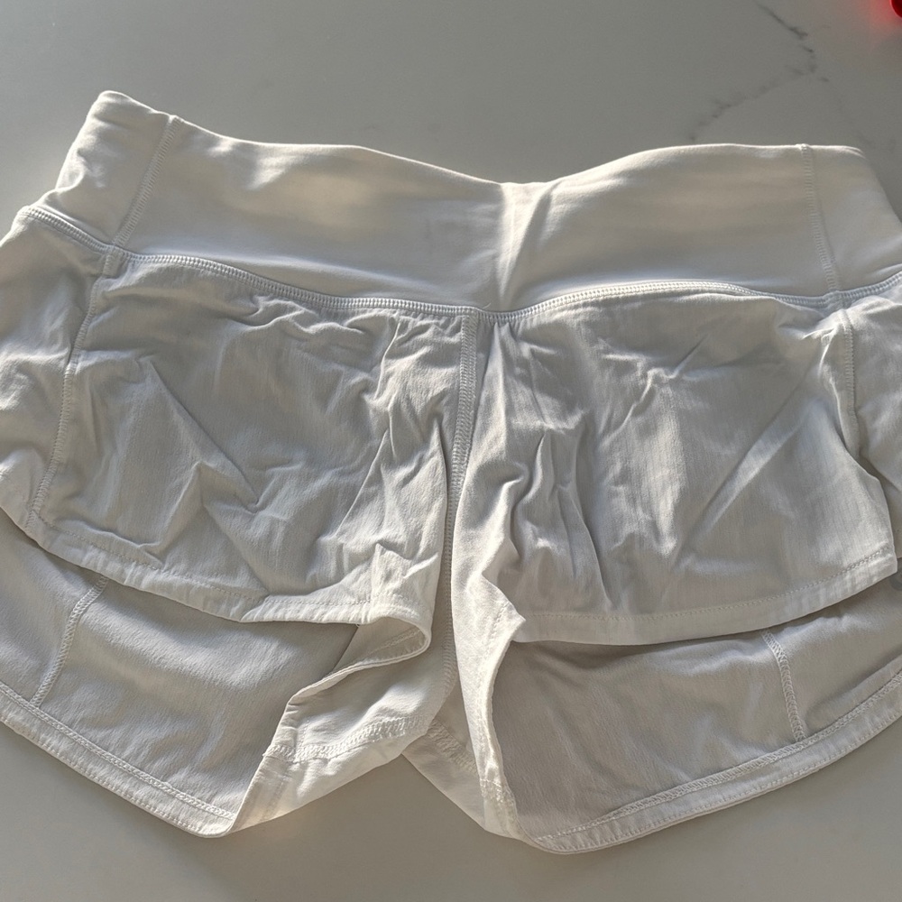 Lululemon Athletica Women's White Athletic Shorts